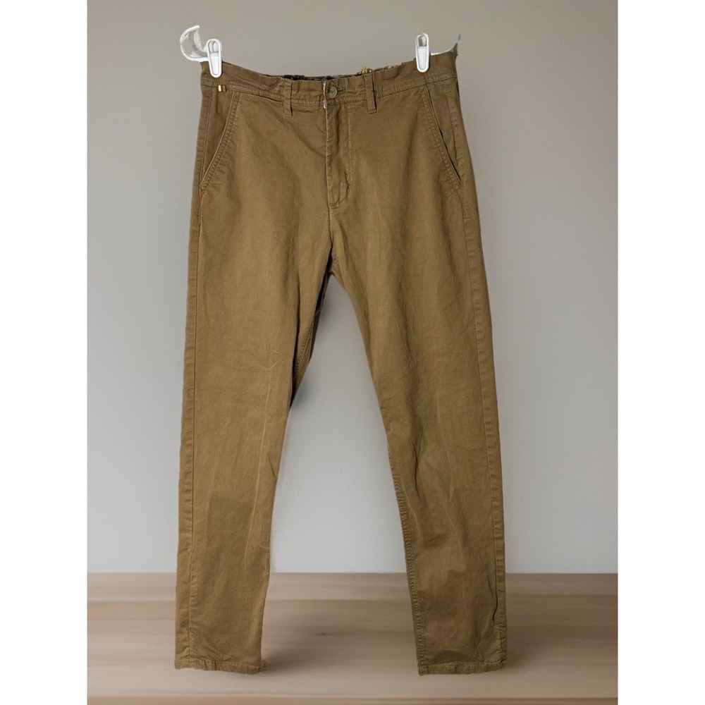 Denim & Flower Chino Pants Mens 30 Brown Cotton Slim Fit Preppy Classic Casual